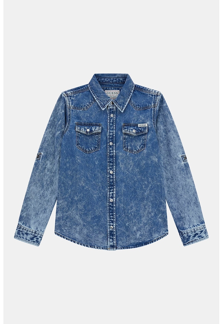 Camasa din denim cu nasturi