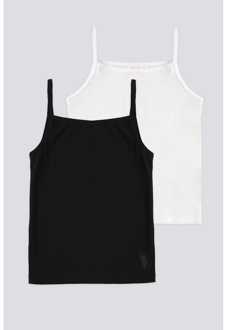 Set de topuri de bumbac - 2 piese Set de topuri de bumbac - 2 piese