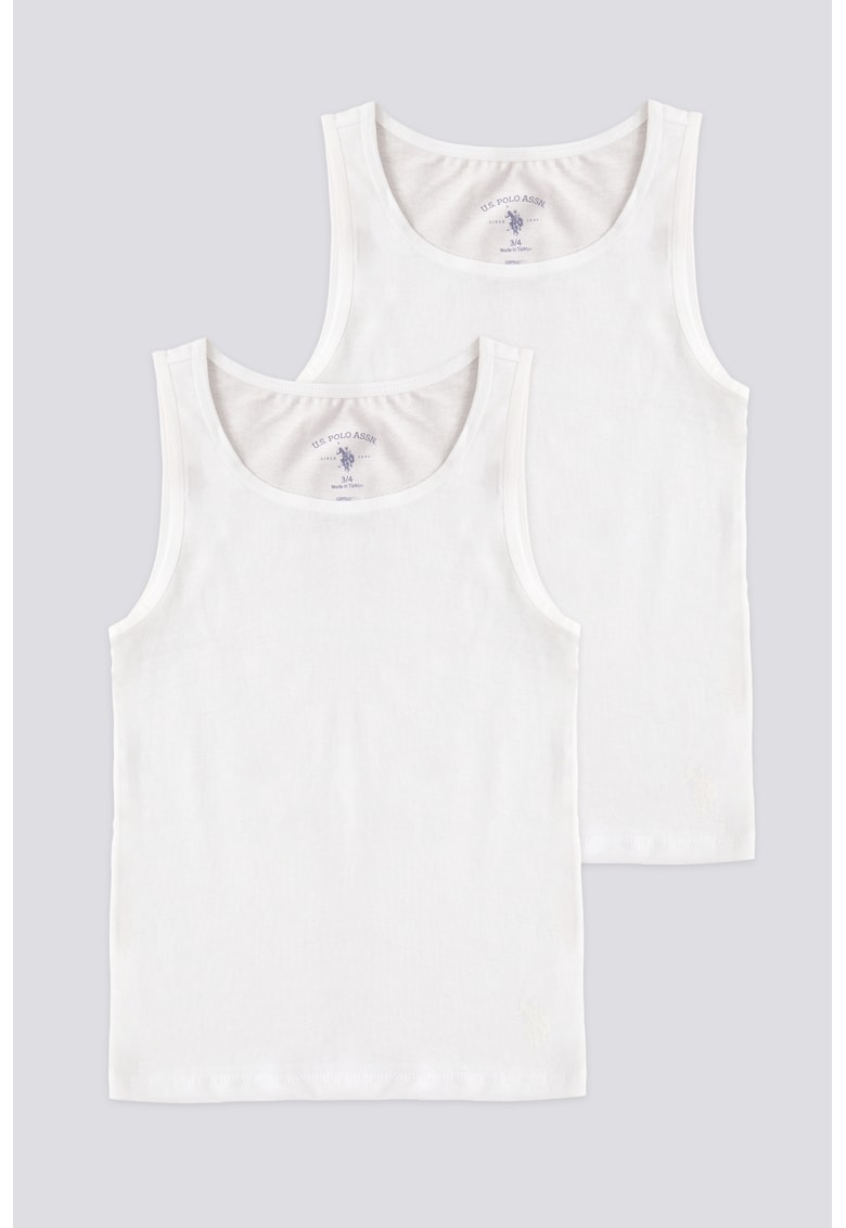 Set de topuri de bumbac - 2 piese Set de topuri de bumbac - 2 piese