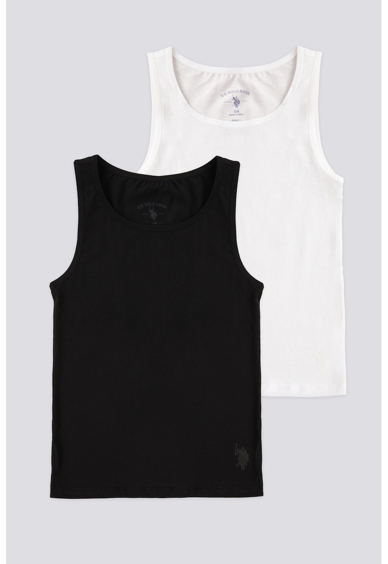 Set de topuri de bumbac - 2 piese Set de topuri de bumbac - 2 piese