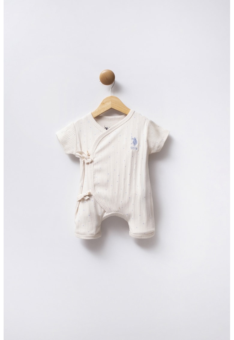 Salopeta scurta cu logo brodat