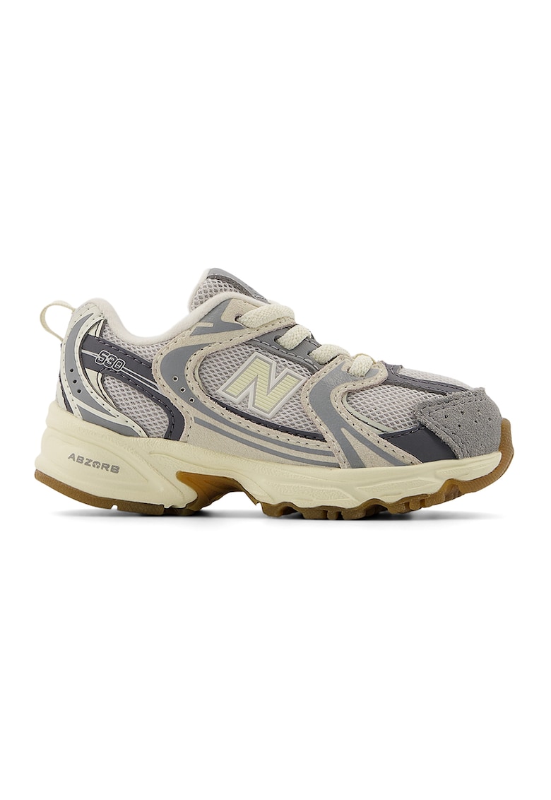 Pantofi sport din plasa cu garnituri din piele intoarsa 530