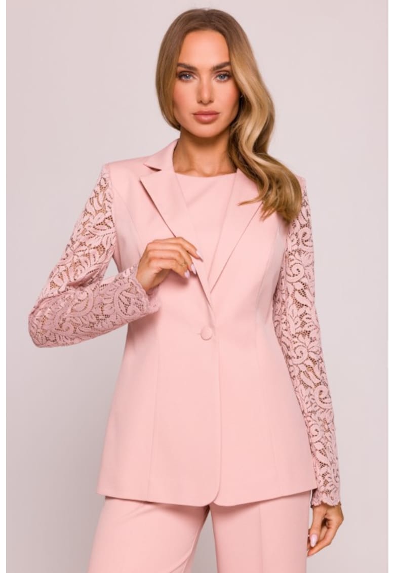 Sacou dama cu maneci din dantela -