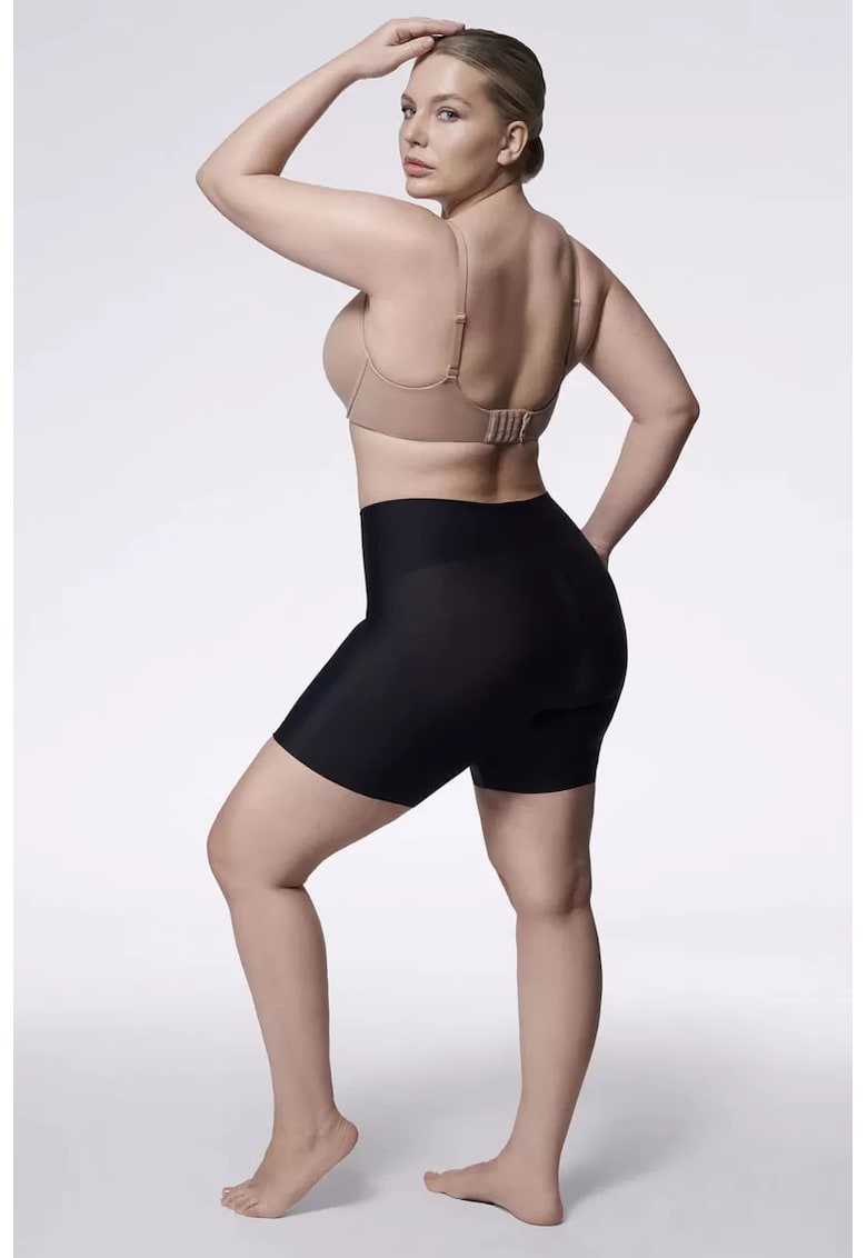 Pantaloni modelatori cu talie inalta - Shorts 574 - Negru