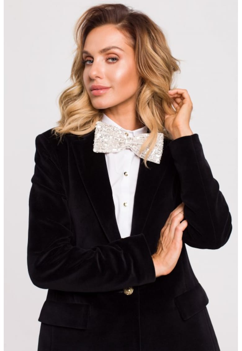 Papion elegant cu paiete - Bej - One Size