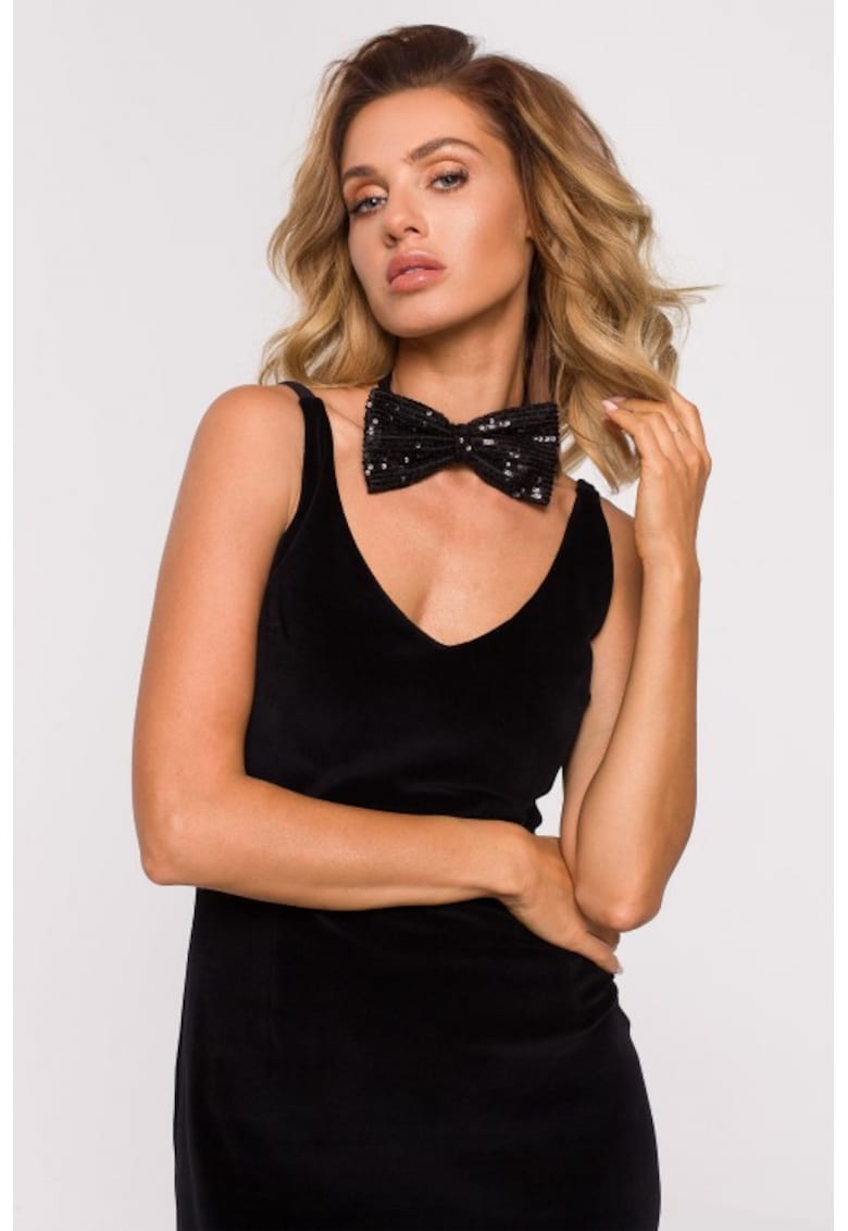 Papion elegant cu paiete - Negru - One Size