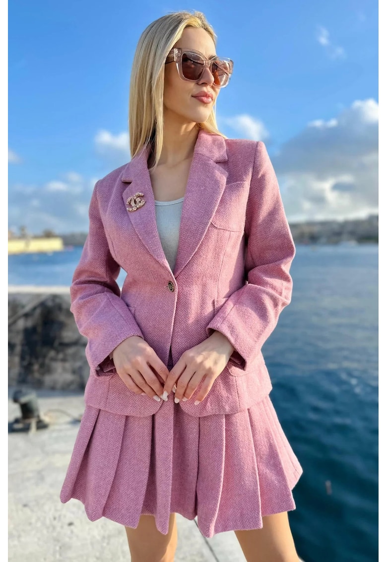Compleu fusta si sacou Blush Suit