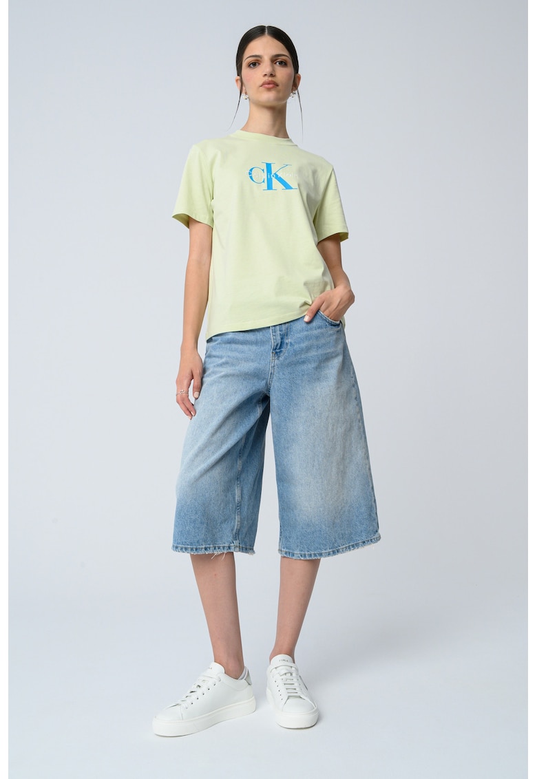 Tricou relaxed fit cu imprimeu logo