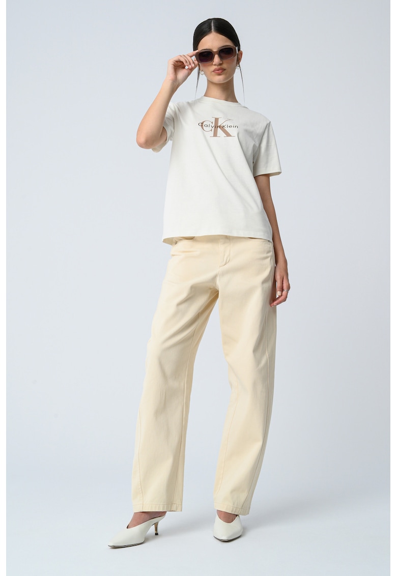 Tricou relaxed fit cu imprimeu logo