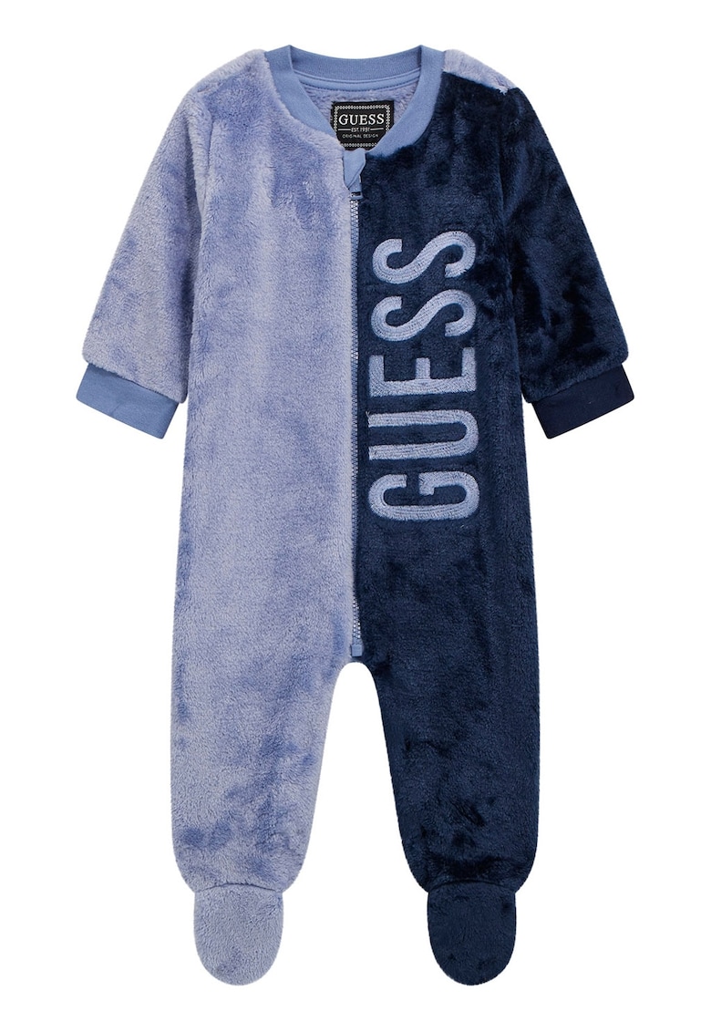 Salopeta cu botosei - fermoar si logo Salopeta cu botosei - fermoar si logo