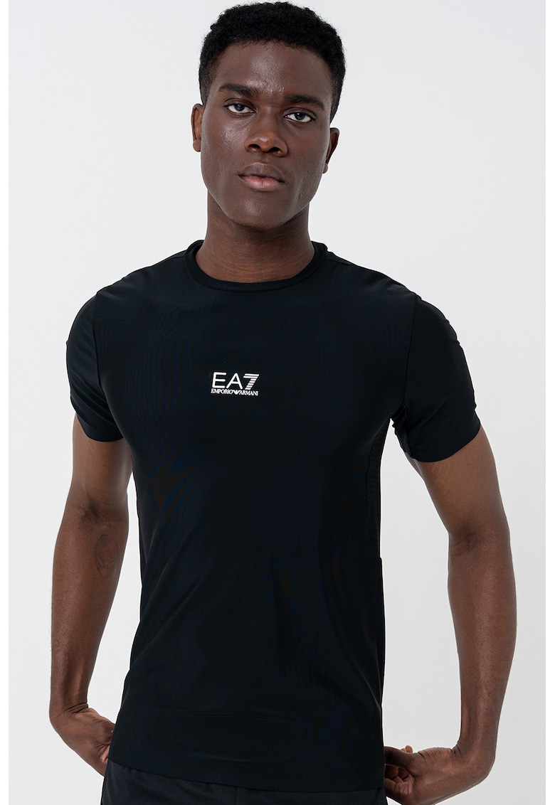 Tricou super slim fit cu imprimeu logo