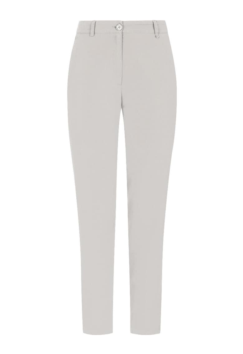 Pantaloni din bumbac cu croiala conica