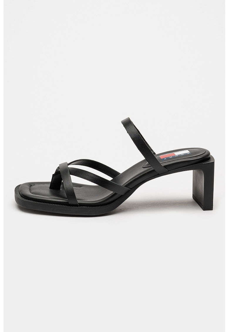 Papuci din piele cu toc The Soho