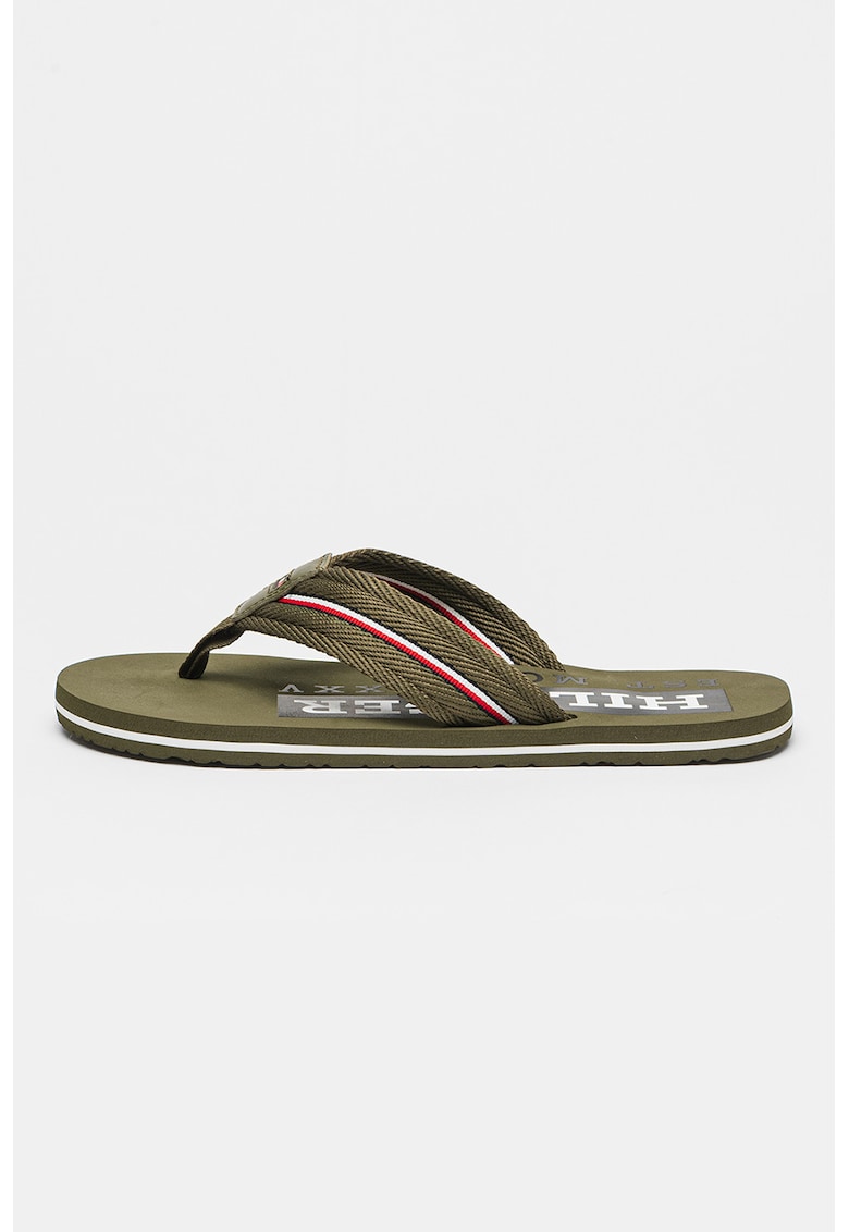 Papuci flip-flop cu bareta cu broderie