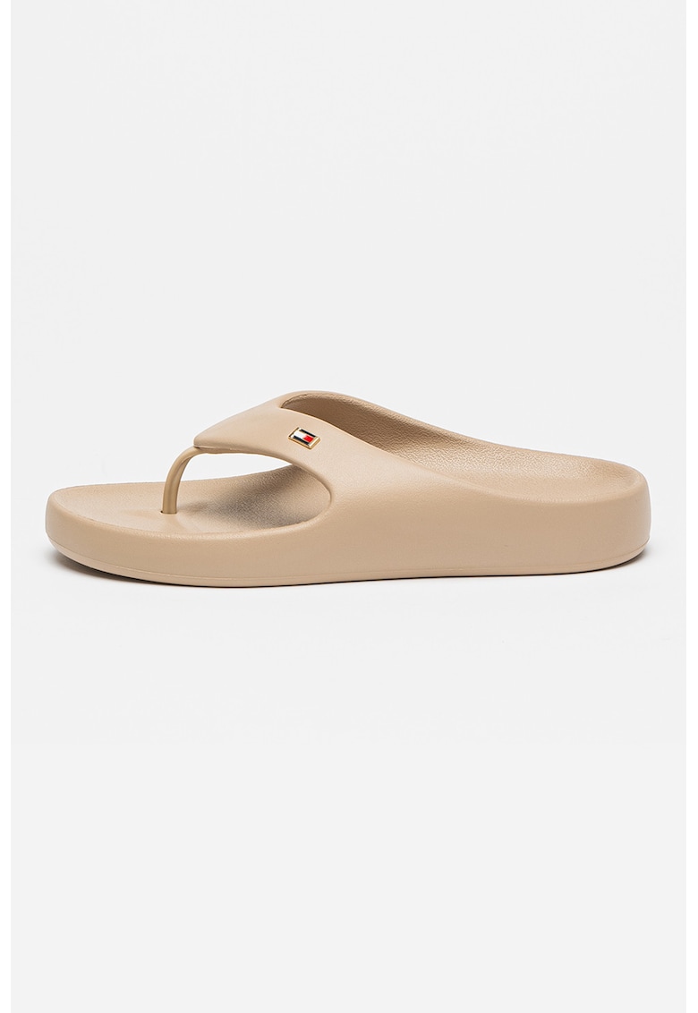 Papuci flip-flop cu detaliu logo