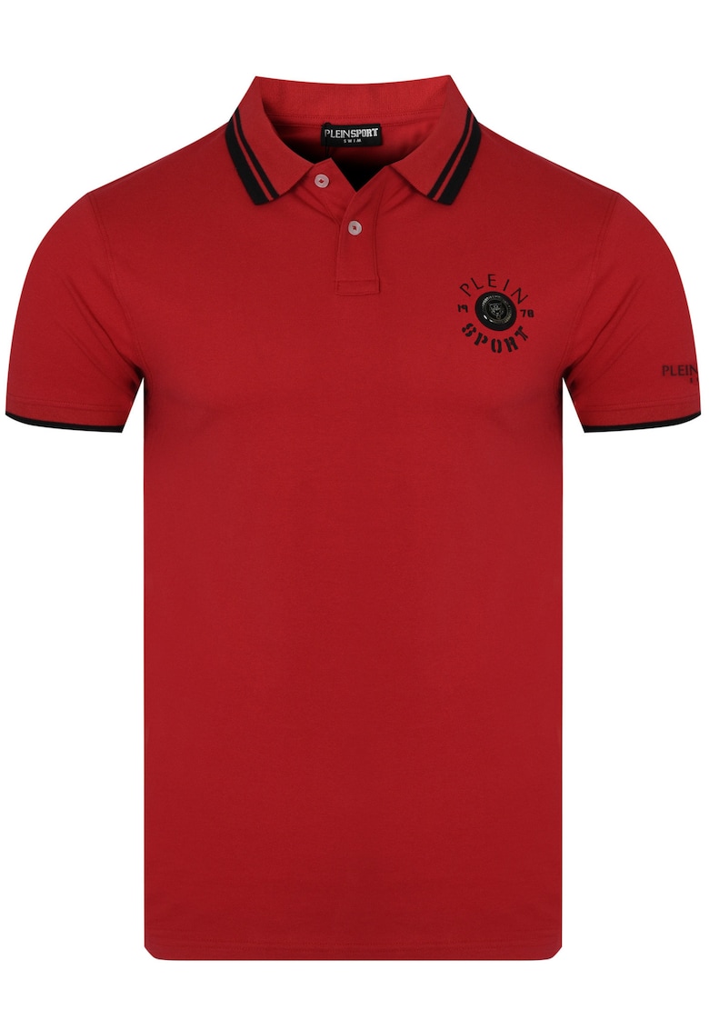 Tricou Polo Pentru Barbati - PS25MPL02/13 RED - Design Modern Cu Logo - Confort Si Calitate - Bumbac Elastic - Rosu - Rosu