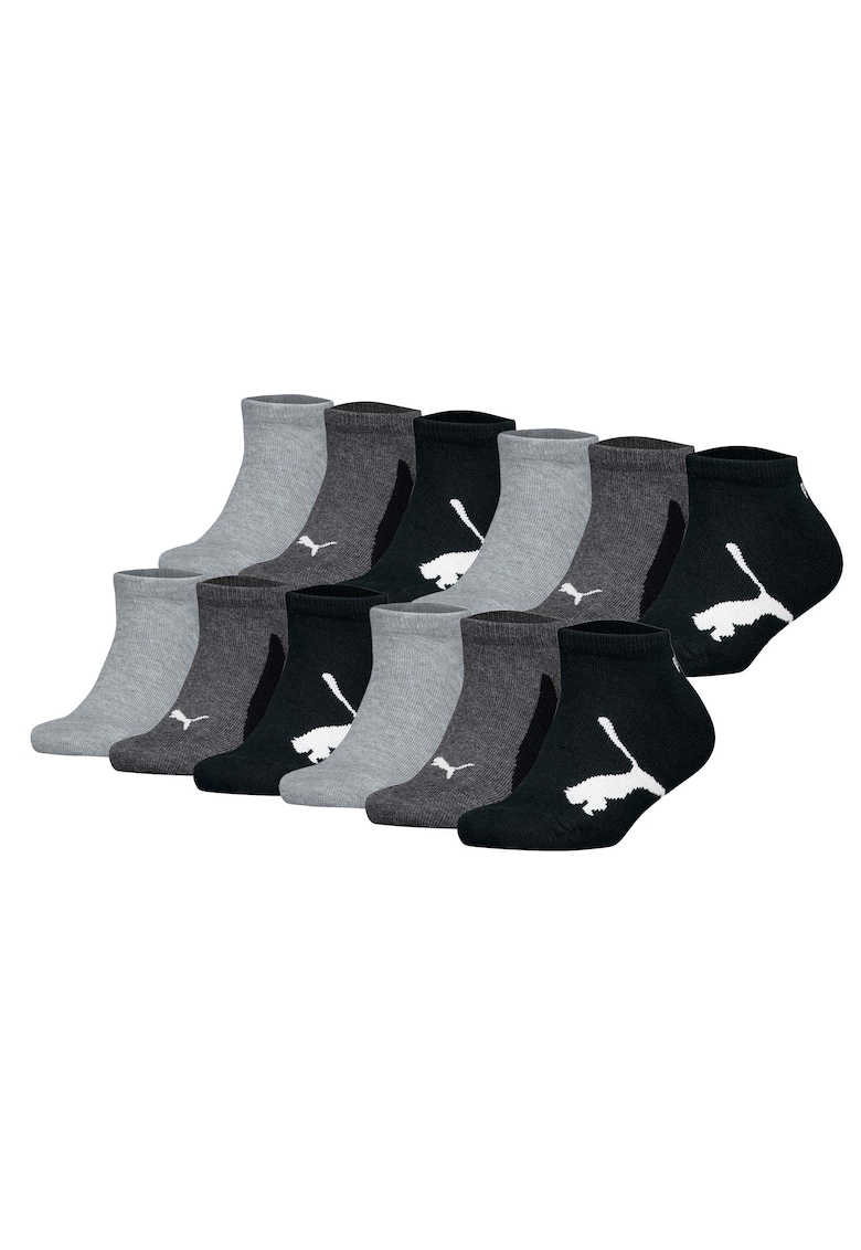 Puma Set de sosete din amestec de bumbac - 12 perechi - Negru/Gri