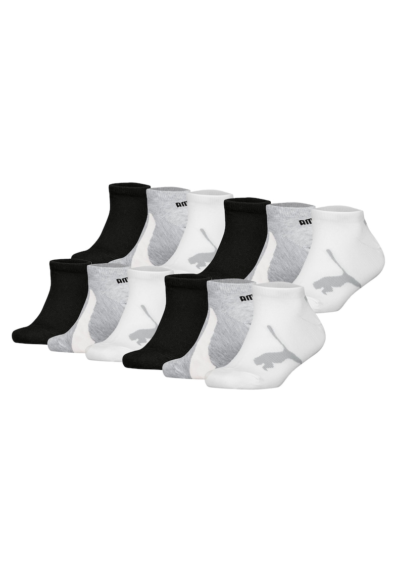 Puma Set de sosete din amestec de bumbac - 12 perechi - Alb/Negru/Gri
