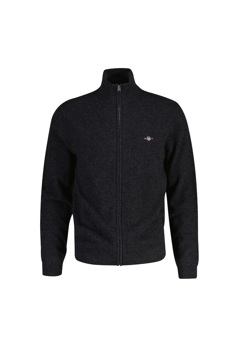 Gant Cardigan din amestec de lana cu fermoar - Gri antracit