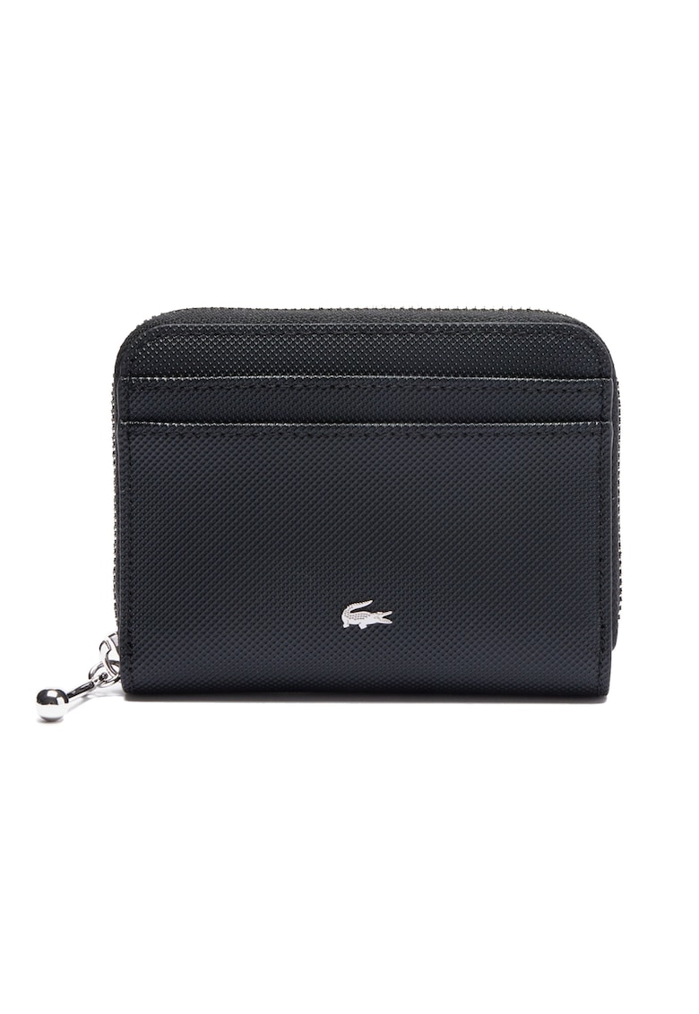 Lacoste Portofel cu fermoar si logo discret - Negru