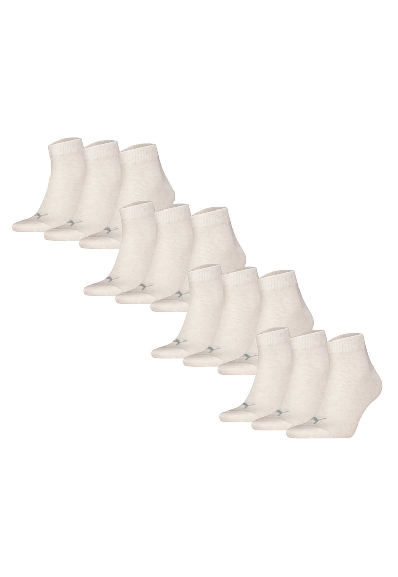 Set de sosete scurte unisex - 12 perechi - Crem
