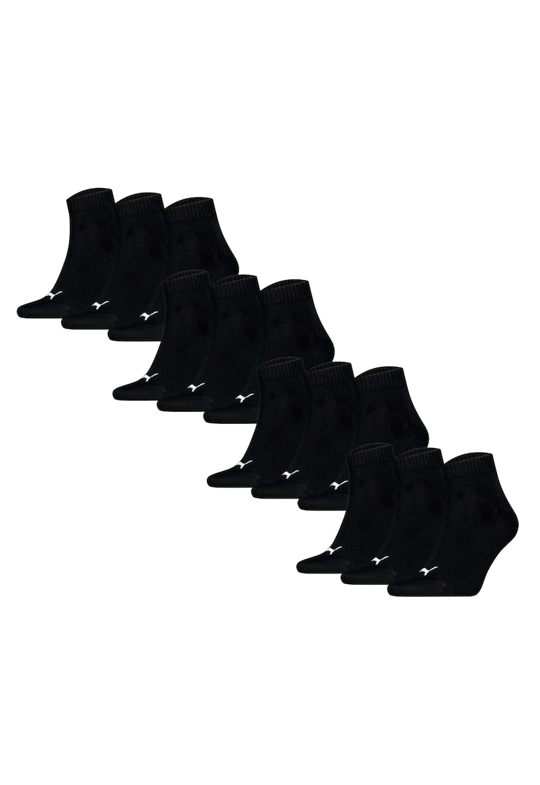 Set de sosete scurte unisex - 12 perechi - Negru