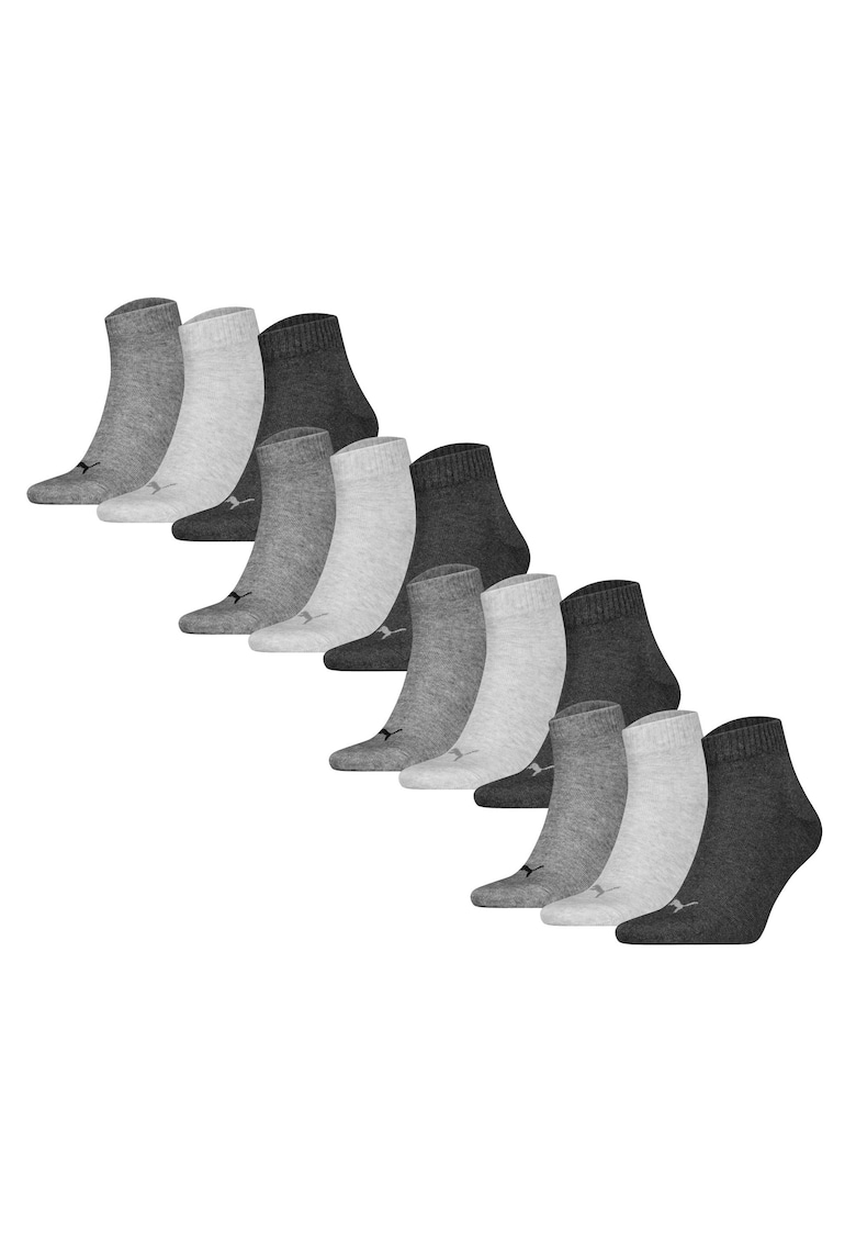 Set de sosete scurte unisex - 12 perechi - Gri