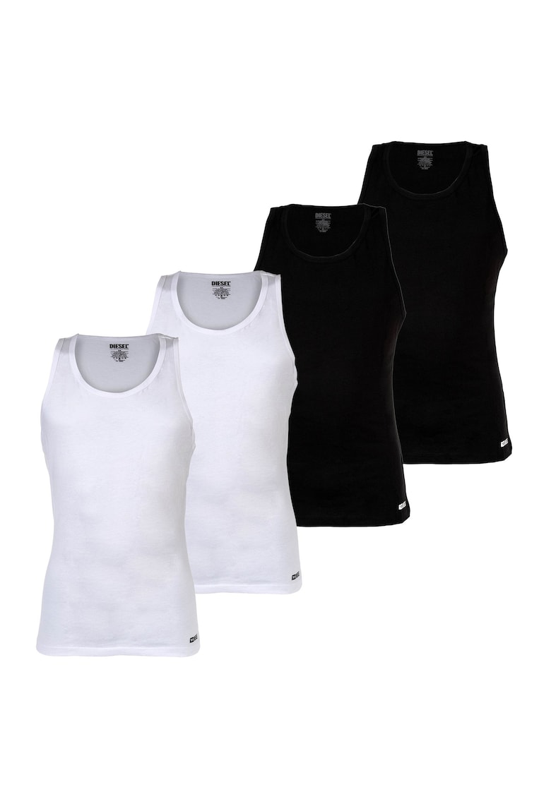 Diesel Set de top-uri Walty D-Box - 4 piese - Alb/Negru