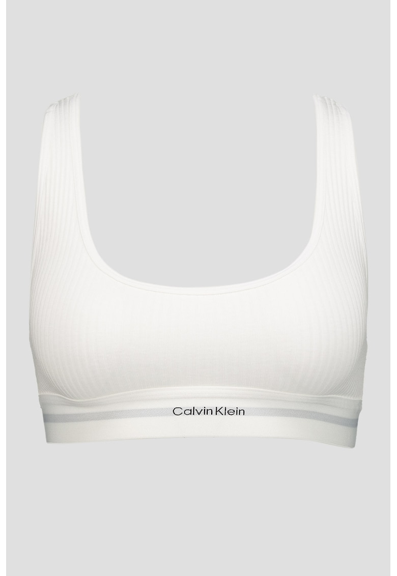 Bustiera din amestec de modal si bumbac organic cu striatii