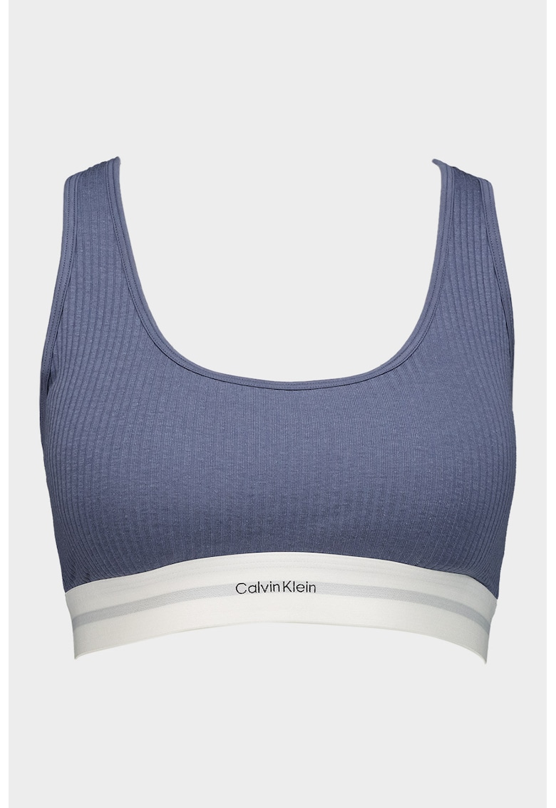 Bustiera din amestec de modal si bumbac organic cu striatii