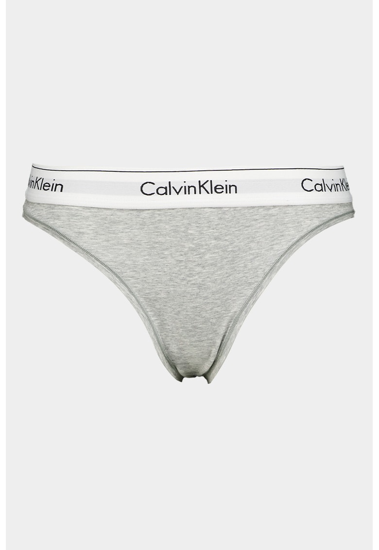 Chiloti din amestec de bumbac cu banda logo in talie