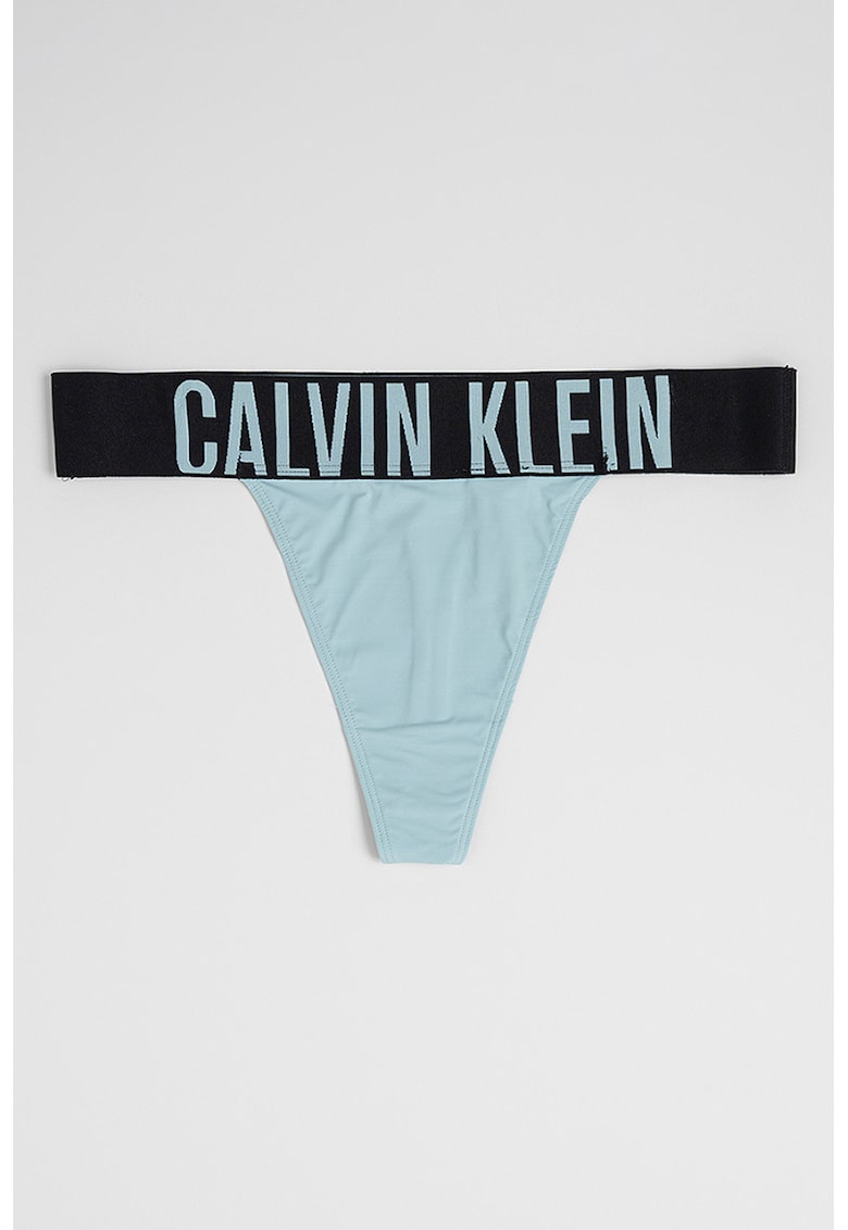 Chiloti tanga cu banda logo in talie