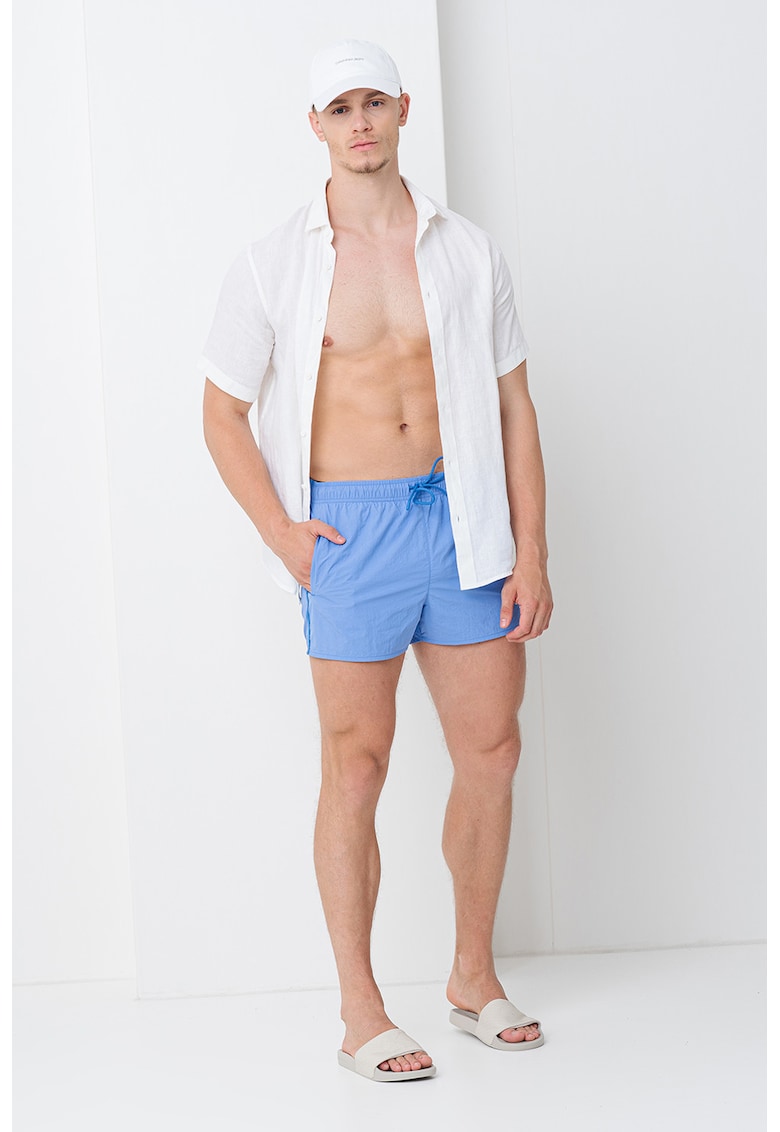 Pantaloni scurti de baie cu imprimeu logo