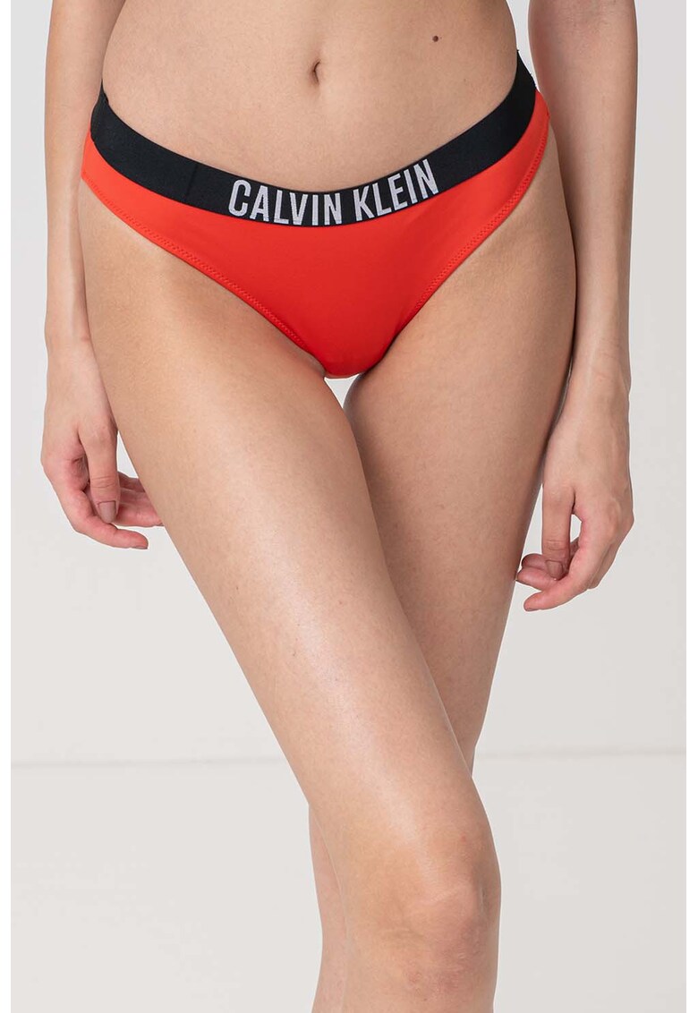 Slip cu imprimeu logo - Negru/Portocaliu mandarina