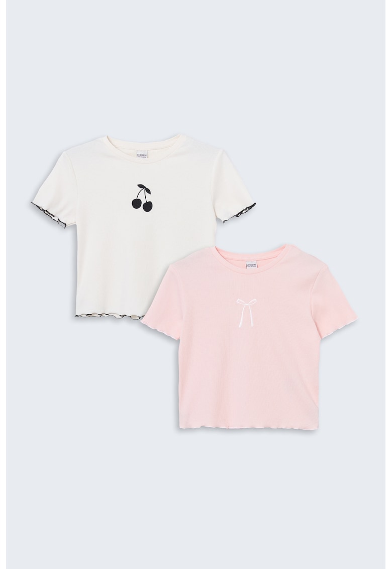 Set de tricouri crop - 2 piese