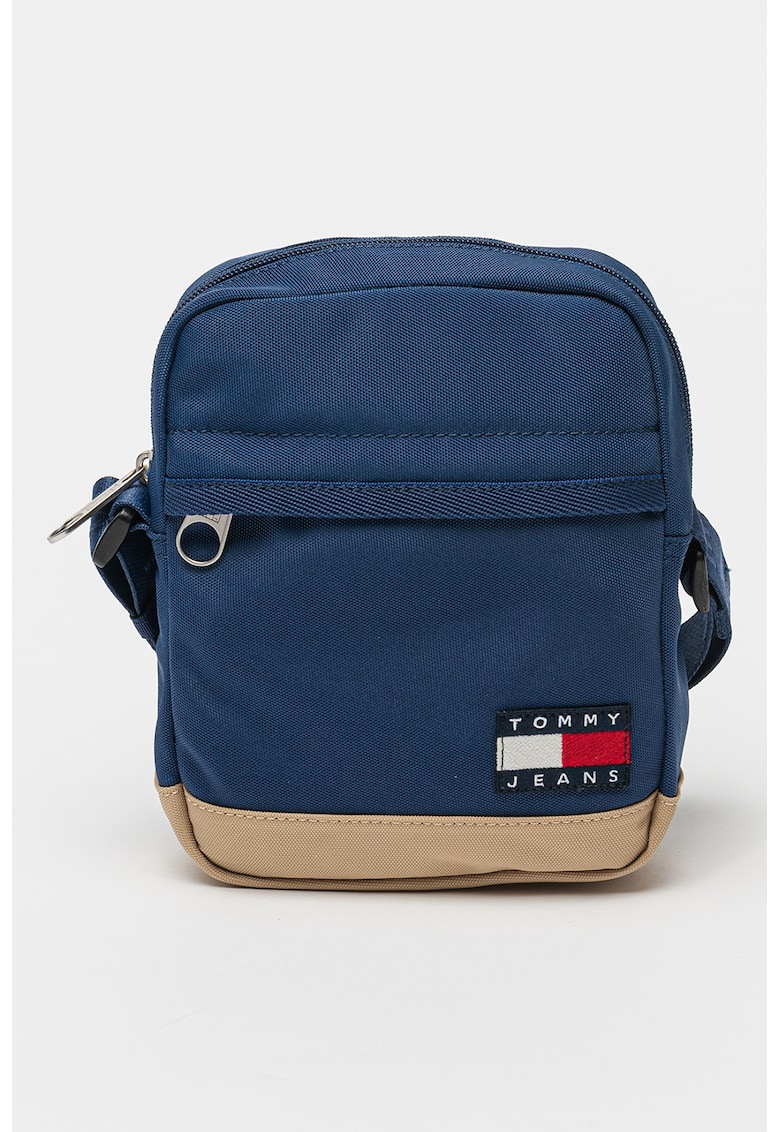 Geanta crossbody din material textil cu logo