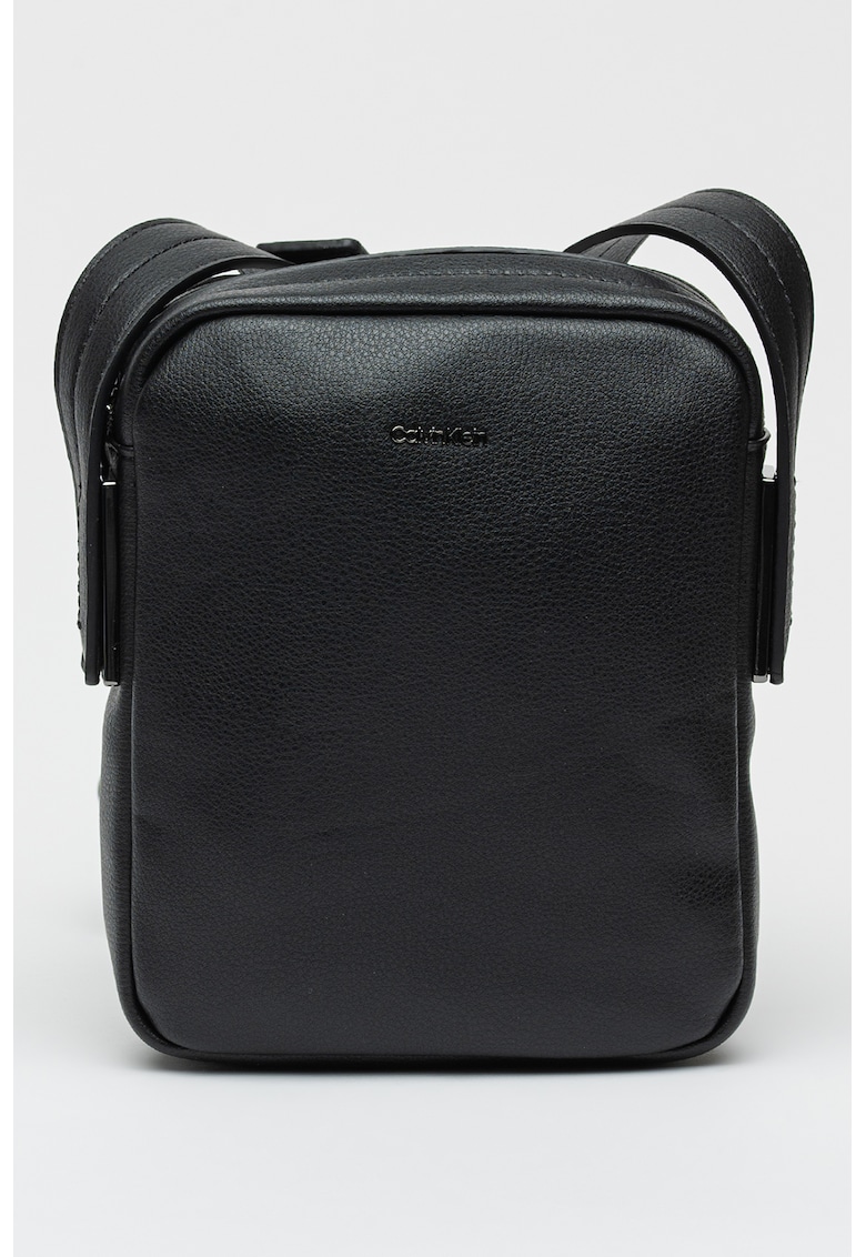 Geanta crossbody din piele ecologica - Negru