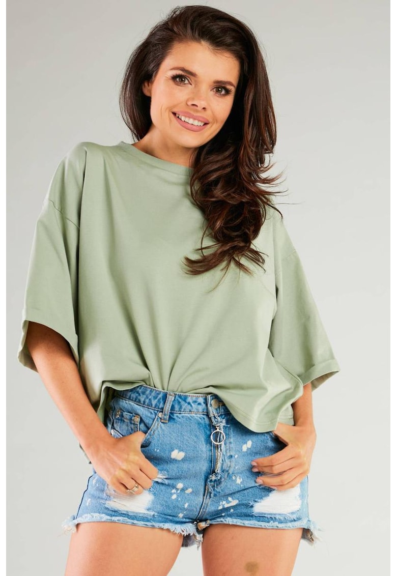 Bluza lejera cu maneci trei sferturi -