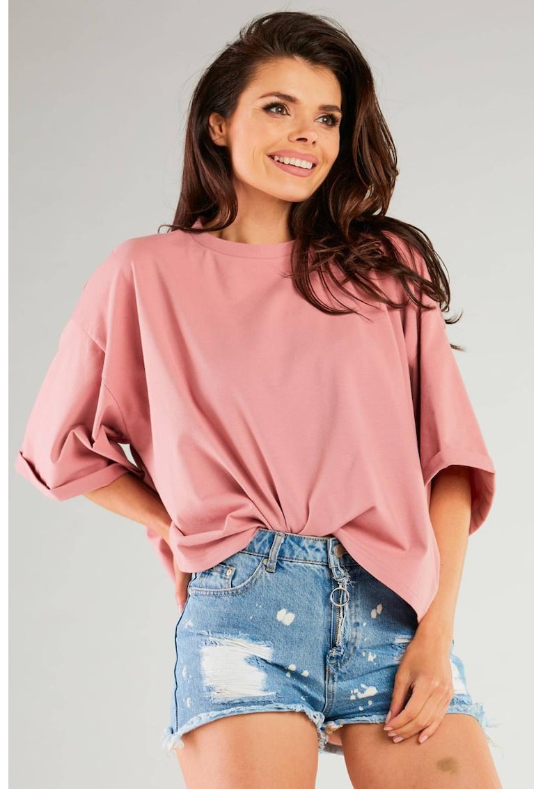 Bluza lejera cu maneci trei sferturi -