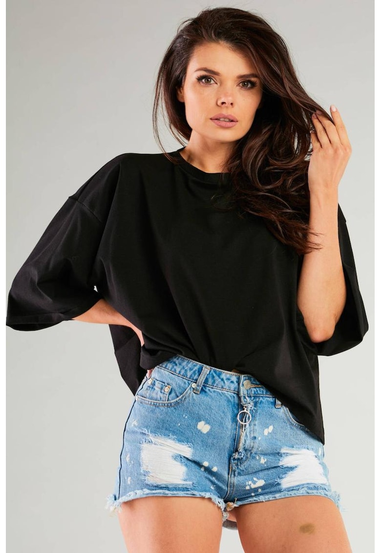 Bluza lejera cu maneci trei sferturi - Bluza lejera cu maneci trei sferturi -