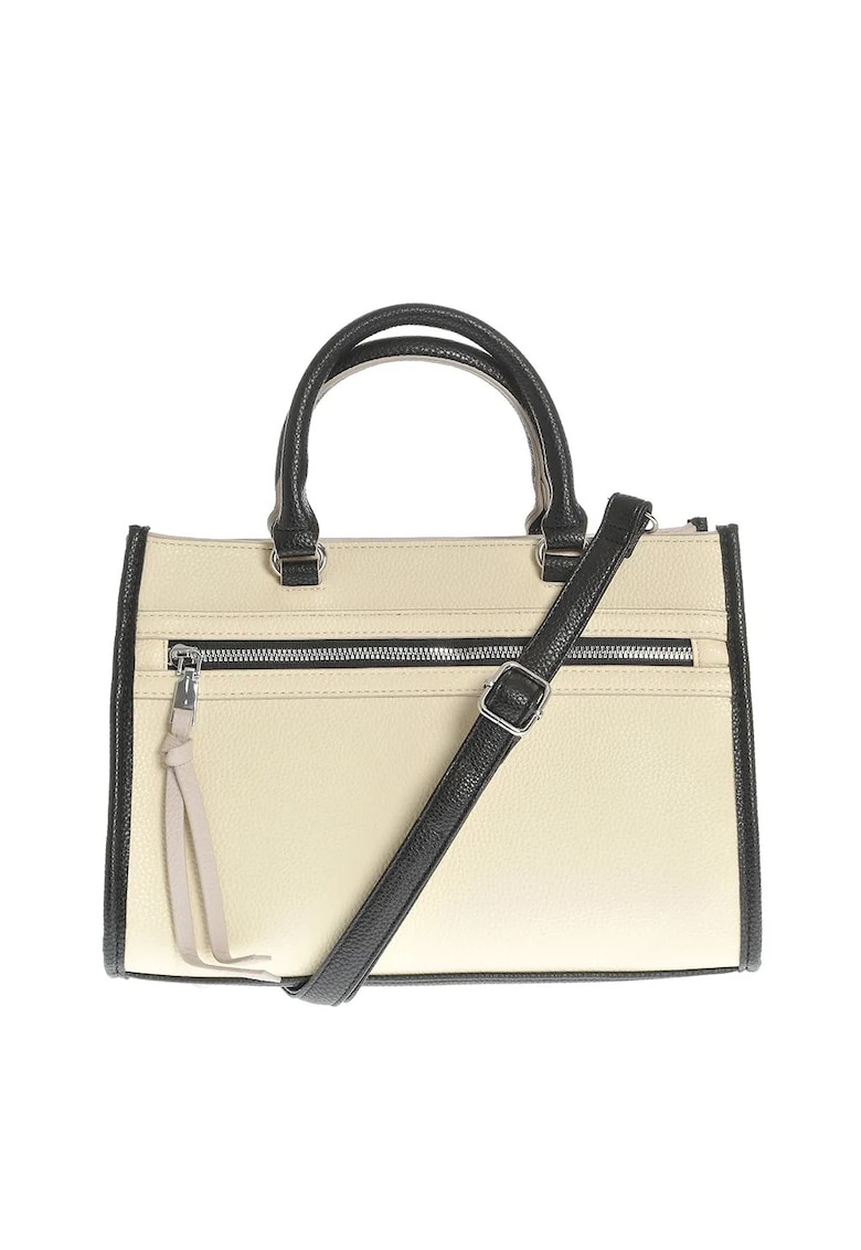 Geanta crem cu doua manere fixe Geanta crem cu doua manere fixe