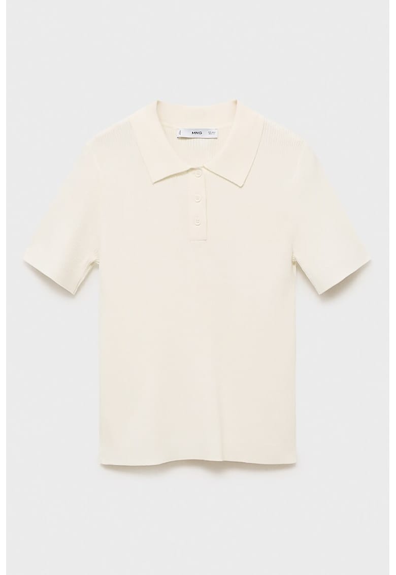 Pulover tricotat fin cu maneci scurte