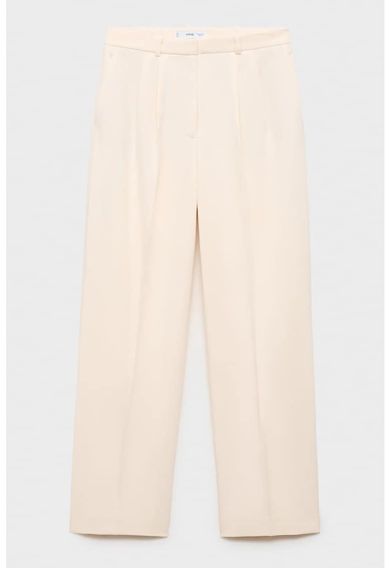 Pantaloni conici cu pliuri frontale