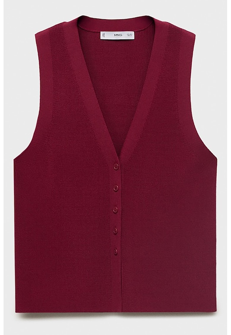 Vesta tricotata cu nasturi