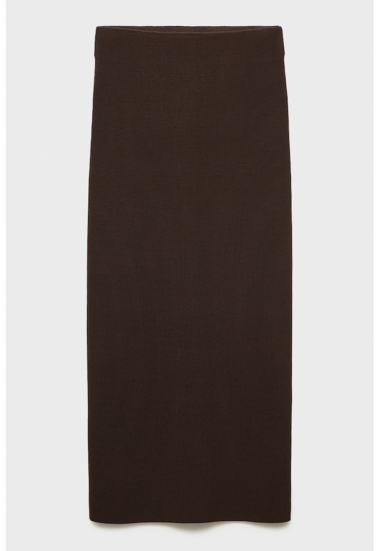Fusta midi tricotata fin