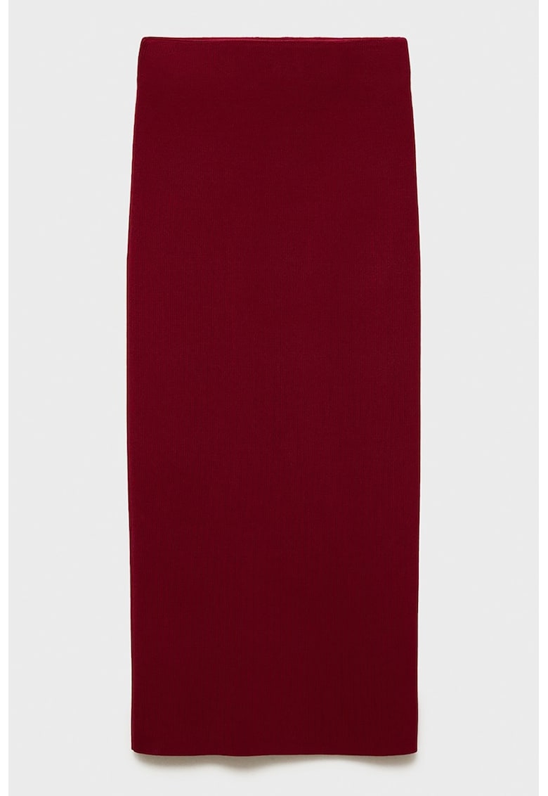 Fusta midi tricotata fin