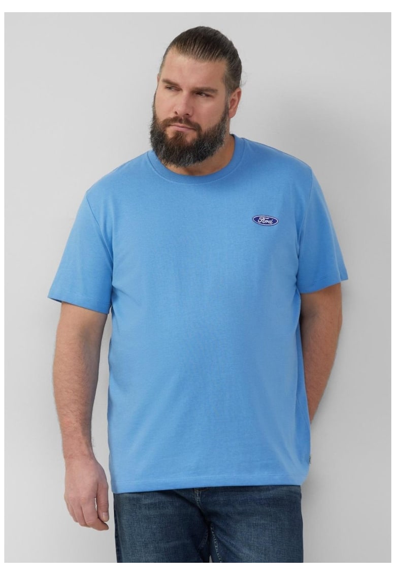 Big Sizes Tricou barbati big sizes cu imprimeu cu logo Ford - decolteu la baza gatului