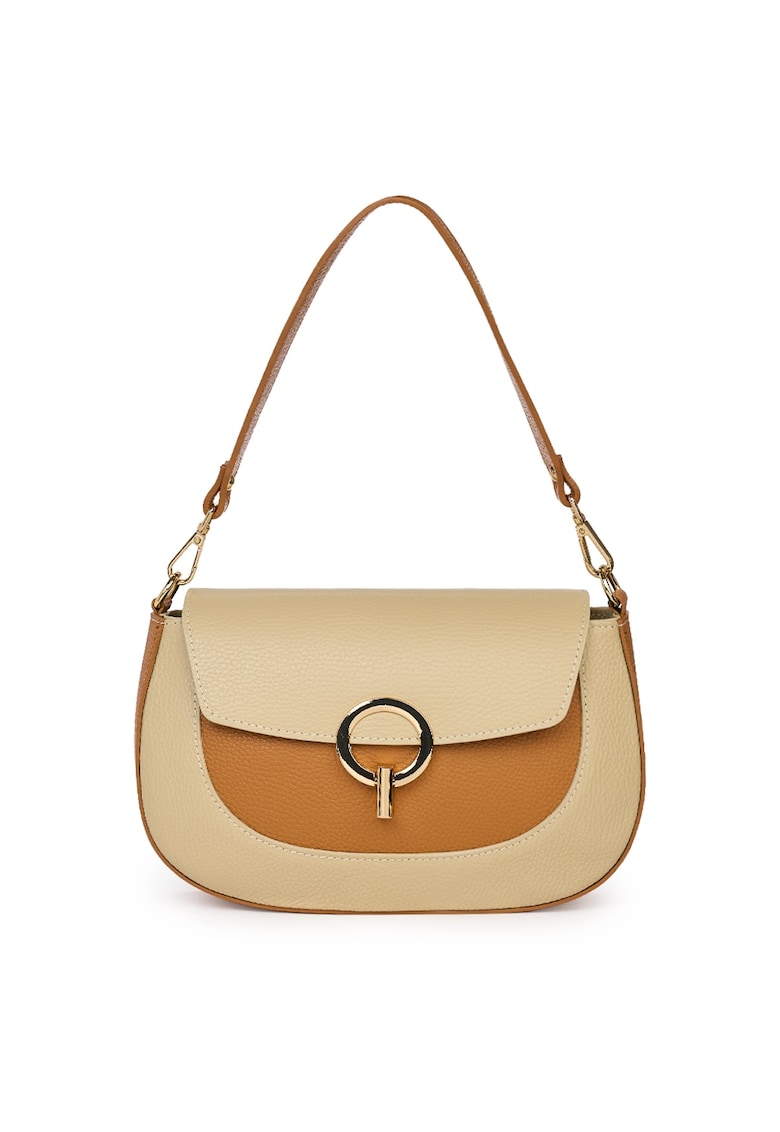 Geanta dama din piele naturala Rosalia gri