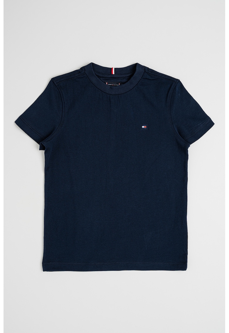 Tommy Hilfiger Tricou regular-fit din bumbac cu logo discret - Bleumarin