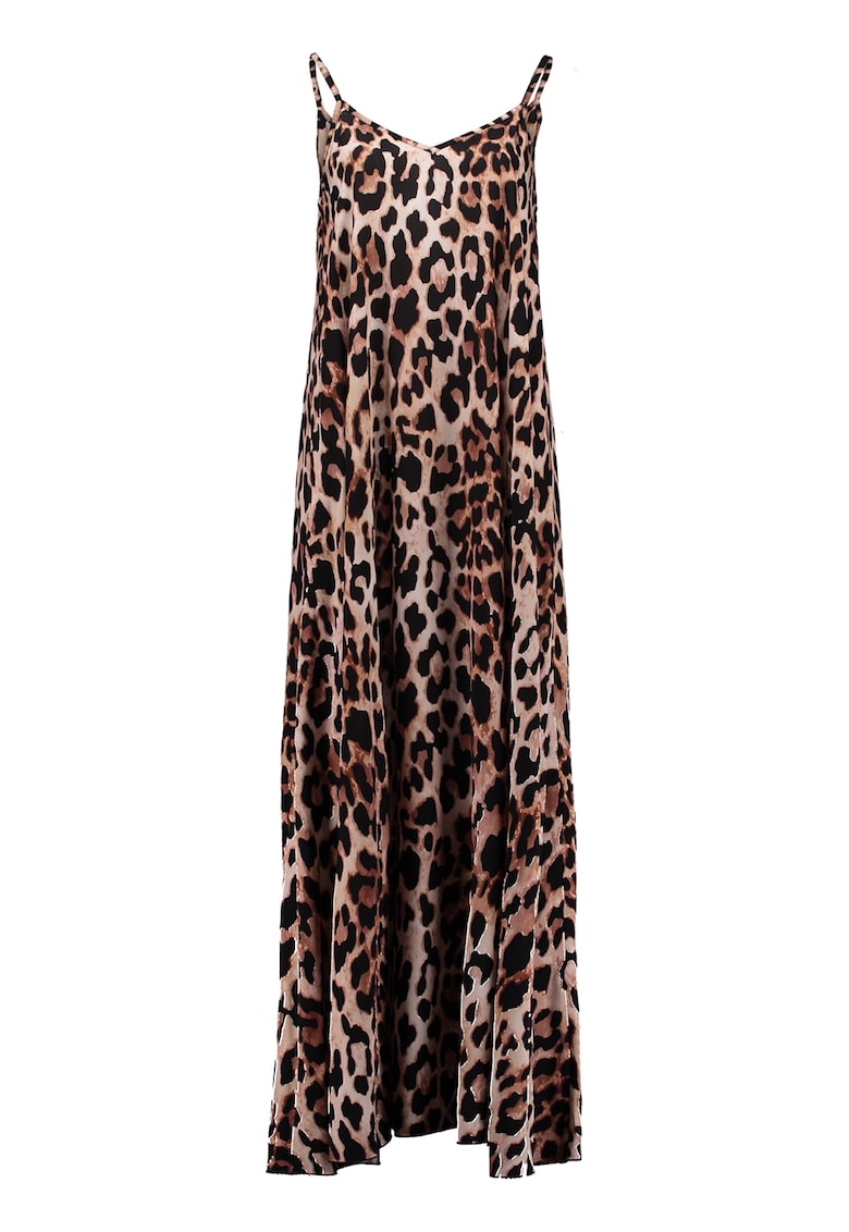 Rochie lunga cu animal print